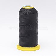 Nylon Sewing Thread, Black, 0.4mm, about 400m/roll(NWIR-N006-01E2-0.4mm)