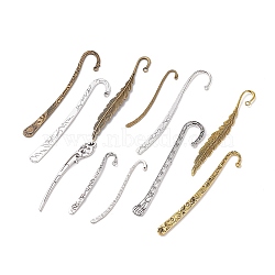Alloy Bookmark, Mixed Shapes, Mixed Color, 79~122x13.5~24x1.5~3.5mm, Hole: 1.4~3mm(FIND-XCP0001-98)