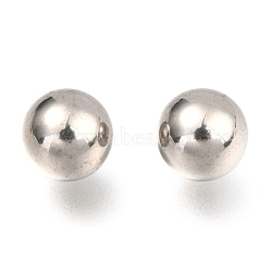 Non-Tarnish 201 Stainless Steel Beads, No Hole/Undrilled, Solid Round, Stainless Steel Color, 8mm(STAS-H139-03C-P)