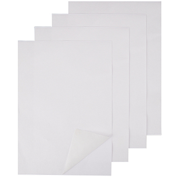 5 Sheets 11.6x8.2 Inch Stick and Stitch Embroidery, A4 Non-woven Water Soluble Fabric, Wash Away Embroidery Stabilizer, No Pattern, White, 297x210x0.4mm