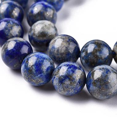 Chapelets de perles rondes en lapis-lazuli naturel(X-G-E262-01-10mm)-6
