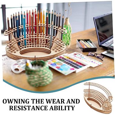 Detachable Wooden Drawing Pencil Display Stands(DIY-WH0488-60)-6