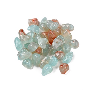 Pale Turquoise Mixed Shapes Acrylic Beads