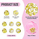 30&nbsp;pi&egrave;ces de perles de sable dor&eacute; faites &agrave; la main(LAMP-TA0002-37E)-3