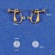 Brass Clip-on Earring Findings and Plastic Ear Clip Pad(DIY-PH0018-02)-2