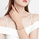 24Pcs 4 Colors Titanium Steel Satellite Chains Stretch Bracelets Set for Women(BJEW-UN0001-36)-4