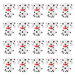20Pcs Handmade Lampwork Beads, Dog, White, 20~21x18~19mm, Hole: 1.5mm(LAMP-GO0001-20)
