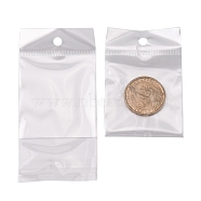 Pearl Film OPP Cellophane Bags, Self-Adhesive Sealing, with Hang Hole, Rectangle, Clear, 9.5x5cm, Unilateral Thickness: 0.035mm, Inner Measure: 5.5x5cm(OPC-R016-5x9.5)