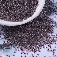 MIYUKI Round Rocailles Beads, Japanese Seed Beads, 11/0, (RR3206) Magic Copper Plum Lined Crystal, 2x1.3mm, Hole: 0.8mm, about 5500pcs/50g(SEED-X0054-RR3206)
