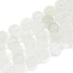 Natural Jade Beads Strands, Round, Faceted, 9~10mm, Hole: 1.4mm, about 32~34pcs/Strand, 15.16 inch(38.5cm)(G-K306-A23-10mm)