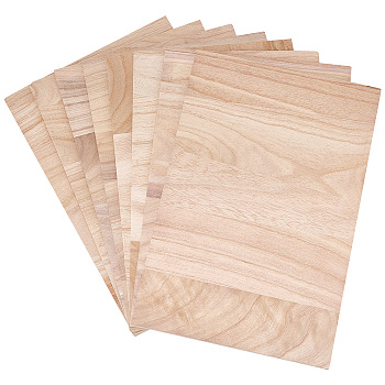 Rectangle Wood Breaking Boards, for Karate Show Training, PapayaWhip, 30x20x0.7cm