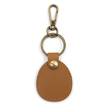 PU Imitation Leather Keychains, with Metal Finding, Peru, 11.5cm