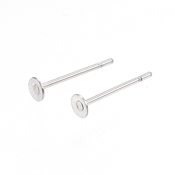 304 Stainless Steel Stud Earring Findings, Stainless Steel Color, 12x2mm, Pin: 0.8mm