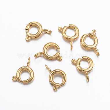 Golden 304 Stainless Steel Spring Ring Clasps