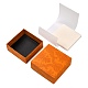 Square Flower Print Cardboard Bracelet Box(CBOX-Q038-03B)-2