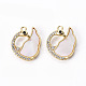 Brass Micro Pave Clear Cubic Zirconia Charms(KK-Q765-016-NF)-1