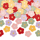 100pcs 5 couleurs accessoires d'ornement tricotés en polyester bicolore(DIY-FG0004-62)-1