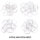 Серьги-кольца с подвесками из латуни с винным бокалом sunnyclue(MAK-SC0001-01)-4