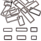 24Pcs 6 Style Rectangle Zinc Alloy Adjuster Buckles(FIND-CA0008-58)-1