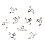 60Pcs Tibetan Styles Alloy Pendants, Lead Free and Cadmium Free, Bird, Antique Silver, 22x15x3mm, Hole: 1.5mm(FIND-YW0008-84)