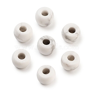 Natural Howlite Beads, Barrel, 8~8.4x5~6.6mm, Hole: 2~3.2mm(G-C134-03A)