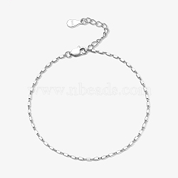 925 Sterling Silver Link Chain Bracelets, Fashionable and Simple, Silver, 6.69 inch(170mm)(EJ2248-3)