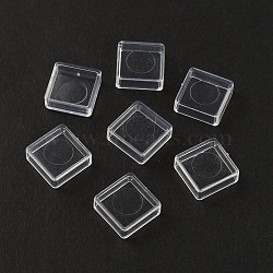 Plastic Empty Watercolor Paint Pans, for Paint Case Art Palette Supplies, Square, Clear, 1.2x1.2x0.4cm, Inner Diameter: 1x1x0.3cm, Capacity: Capacity: 0.3ml(0.01fl. oz)(AJEW-WH0323-66A-01)