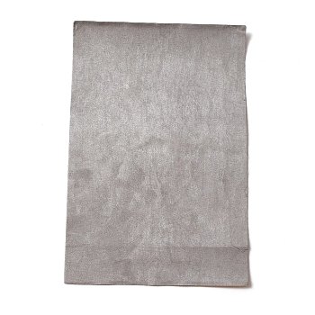 Jewelry Faux Suede Self-adhesive Fabric, Light Grey, 30x20x0.03cm