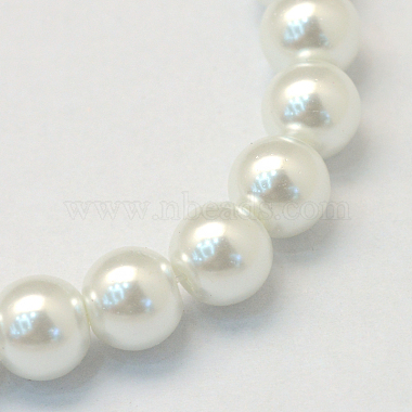 Baking Painted Glass Pearl Round Bead Strands(HY-Q003-10mm-01)-2