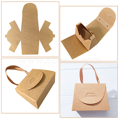 Foldable Kraft Paper Candy Gift Box(CON-WH0094-24A)-5