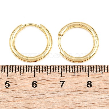 Brass Huggie Hoop Earrings Earrings(KK-CBA8A92-03G)-4
