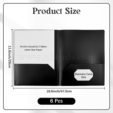 6個のPPプラスチックファイルフォルダー(AJEW-CP0006-39B)-2
