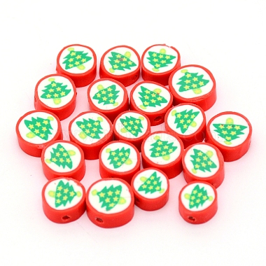 Handmade Polymer Clay Christmas Theme Beads(CLAY-CJC0005-03B)-2