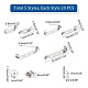 100Pcs 5 Style 304 Stainless Steel Pin Brooch Findings(STAS-UN0045-21)-3