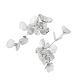 boucles d'oreilles à tige en alliage de fleurs et strass pour femmes(EJEW-Z056-01P)-3