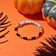 Halloween Theme Acrylic Beaded Stretch Bracelets(BJEW-JB09193-02)-2
