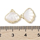 Brass Pave Shell Charms(KK-G491-41G)-3