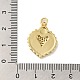 Rack Plating Brass with Cubic Zirconia Pendant(KK-Q795-21G)-3