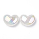 UV Plating Rainbow Iridescent Acrylic Beads(X-OACR-H015-02)-1