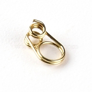 201 Stainless Steel Guides Ring, Fishing Accessory, Light Gold, 4.5x3x2mm, Hole: 1mm and 2mm(FIND-WH0077-20A)