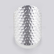 Brass Rings, Sewing Thimbles, for Protecting Fingers and Increasing Strength, Matte Silver Color, 5mm, Hole: 0.8mm(KK-G338-02MS)