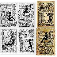 Custom PVC Plastic Stamps, for DIY Scrapbooking, Photo Album Decorative, Cards Making, Stamp Sheets, Film Frame, Angel & Fairy, 29.7x21cm(DIY-WH0296-0021)