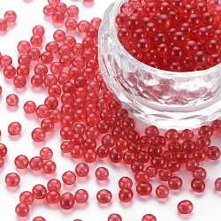 DIY Nail Art Decoration Mini Glass Beads, Tiny Caviar Nail Beads, AB Color Plated, Round, No Hole, Crimson, 3.5mm, about 450g/bag(MRMJ-N028-001B-B04)