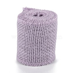 Linen Rolls, Jute Ribbons For Craft Making, Pearl Pink, 2-1/4 inch(58mm)(OCOR-TAC0006-29B)