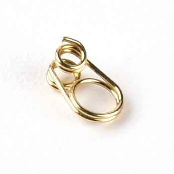 201 Stainless Steel Guides Ring, Fishing Accessory, Light Gold, 4.5x3x2mm, Hole: 1mm and 2mm