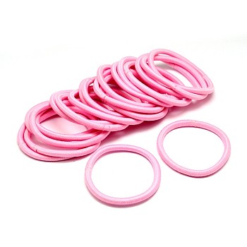 Girl's Hair Accessories, Nylon Thread Elastic Fiber Hair Ties, Ponytail Holder, Pearl Pink, 44mm
