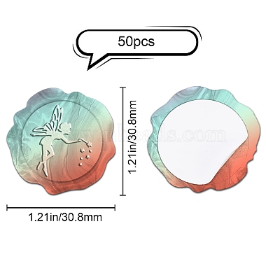 Superdant клейкие наклейки с восковой печатью(DIY-SD0001-60H)-2