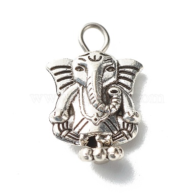 Antique Silver Elephant Alloy Charms
