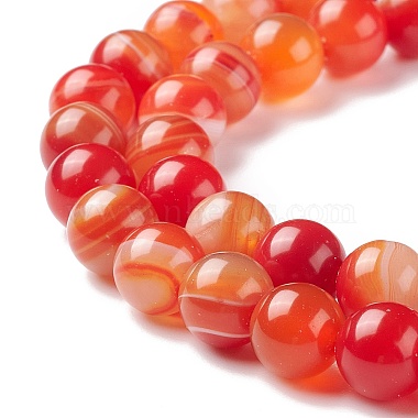 Natural Striped Agate/Banded Agate Bead Strands(X-G-K155-A-10mm-05)-3