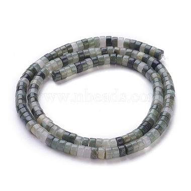 Natural Green Line Jasper Beads Strands(G-H230-12)-2